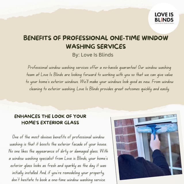 Window Washing Love is Blinds