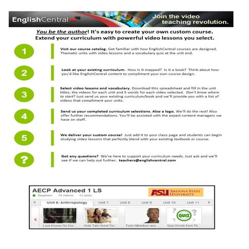 Custom course guide final