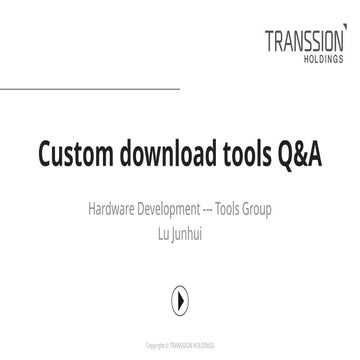 Custom download tools Q&A Software and Hardware Development | PPT