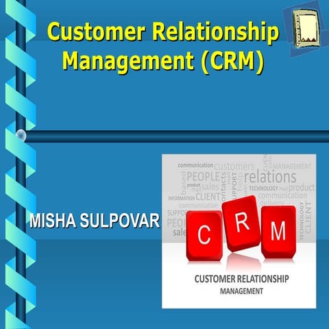 Misha Sulpovar- How Arts Groups Can Best Use CRM