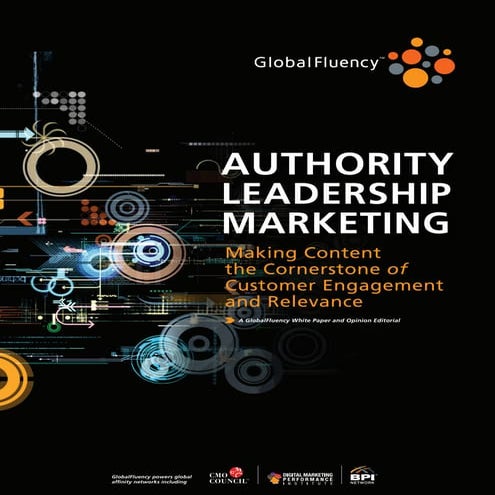 Customer centric content and authority leadership