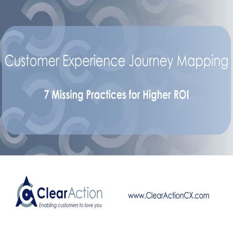 Customer Experience Journey Mapping