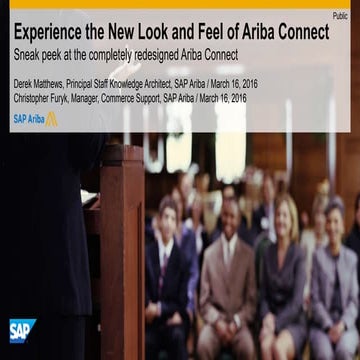 Experience the New Look and Feel of Ariba Connect