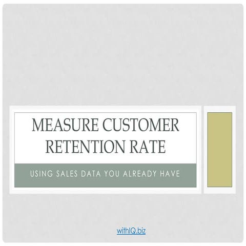 Customer Retention Rate Analysis