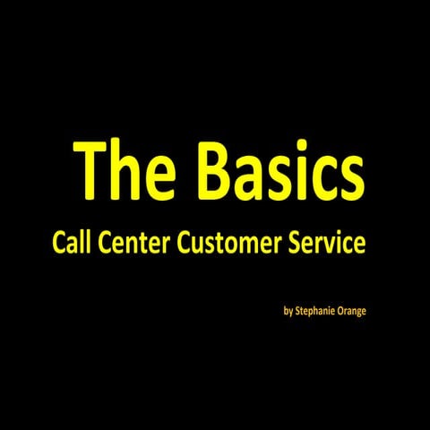 Customer service-fundamentals
