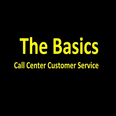 Customer Service Fundamentals 