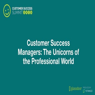 Customer Success Managers: The Unicorns of the Professional World 