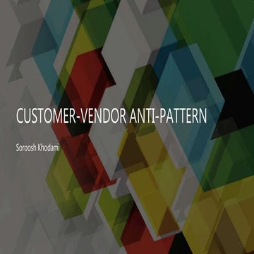 Agile/SAFe Customer Vendor Anti-Pattern