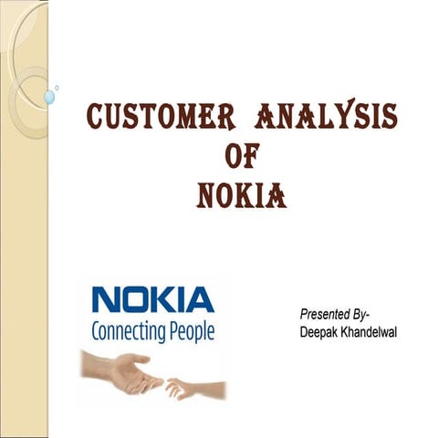 Customer analysis