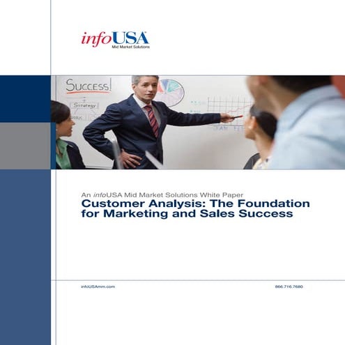 Customer Analysis   The Foundation For Marketing And Sales Success
