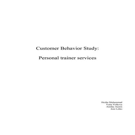 Customer Behavior Report
