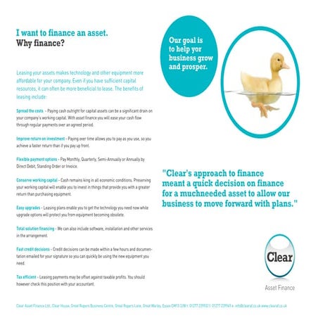 Customer Benefits Of Leasing