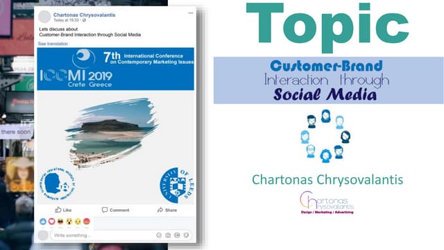 Customer brand interaction through social media
