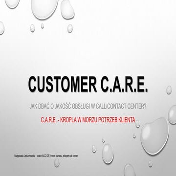 Customer C.A.R.E.