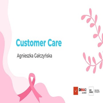 Customer Care - Agnieszka Gałczyńska I More Bananas