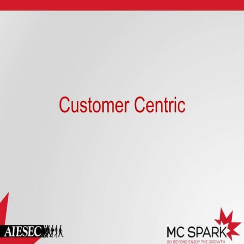 Customer centric