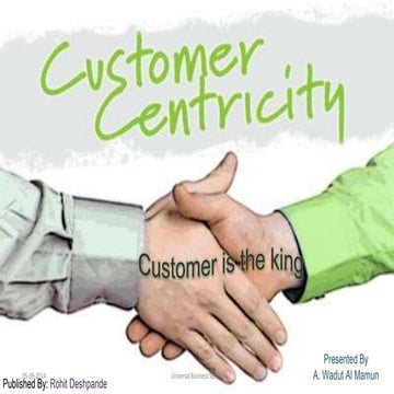 Customer centricity