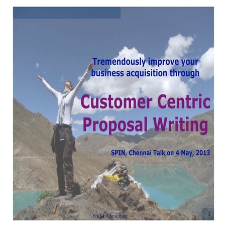 Customer Centric Proposal Writing