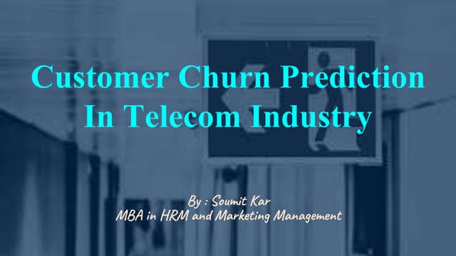 Customer Churn Analysis and Prediction