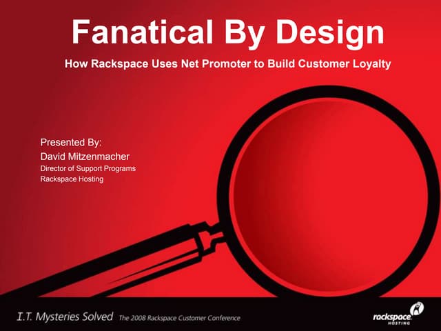 Fanatical By Design: How Rackspace ...