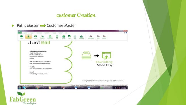 Customer Creation