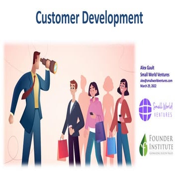 Customer Development - Founder Institute