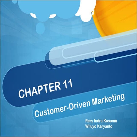 Customer driven marketing
