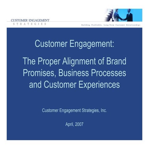 Customer Engagement Strategies Overview