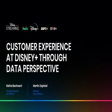 Customer experience at disney+ through data perspective