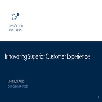 Innovating the Superior Customer Experience | PDF