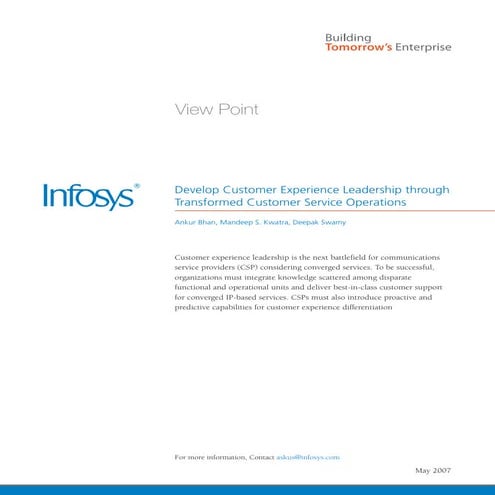 Customer Experience Management Solution