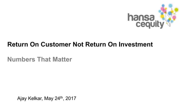 Customer experience oracle by Ajay Kelkar