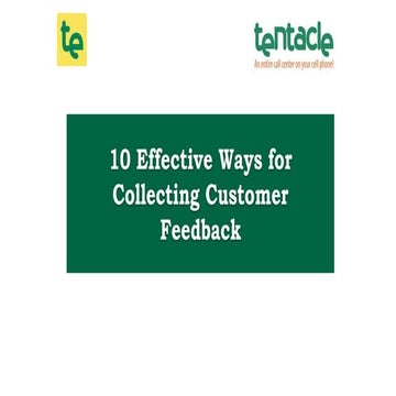 10 Effective Ways to Collect Customer Feedbacks