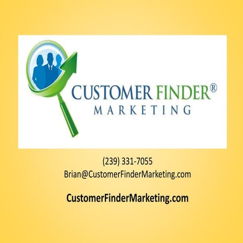Customer Finder Marketing Brand Establisher PowerPoint