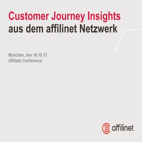 Customer Journey Insights aus dem affilinet Netzwerk