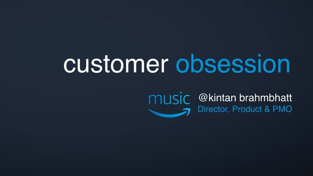Customer Obsession