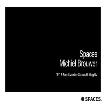 Customer perspective: Spaces