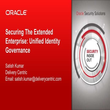 Oracle Identity Governance - Customer Presentation