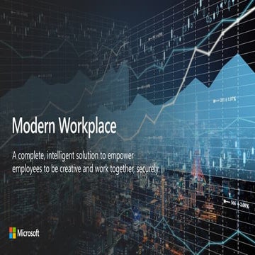 Microsoft's Modern Workplace - productivity and collaboration in Finance