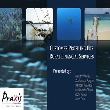Customer Profiling For Rural Financial Services