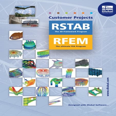 Dlubal Customer projects 2013 RFEM and RSTAB | PDF