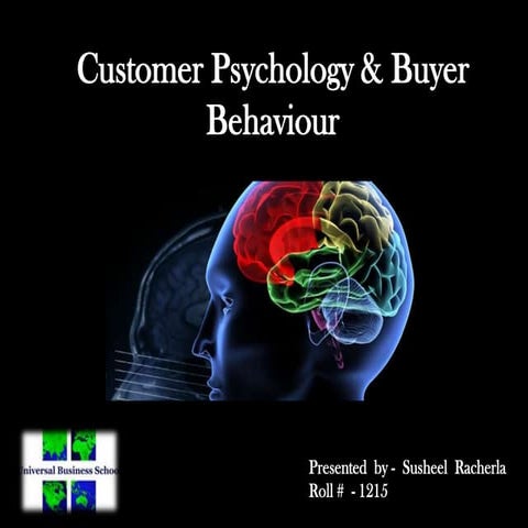 Customer psychology & buyer behaviour