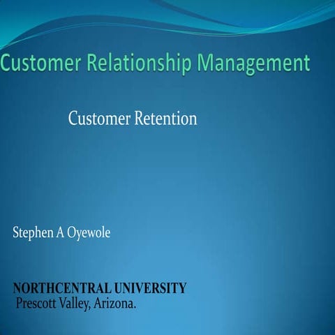 Customer relationship management