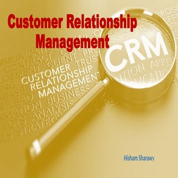 Customer Relationship Management. CRMpptx