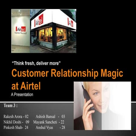 Customer Relationship Management (Airtel)