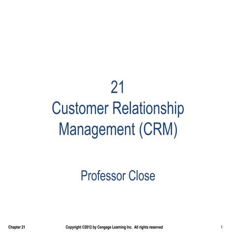 Customer Relationship Management CRM ppt.ppt