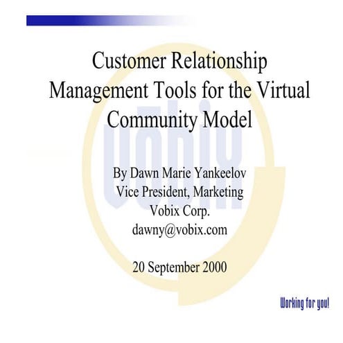 Customer Relationship Management Tools