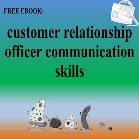 Customer relationship officer communication skills pdf