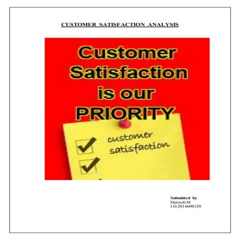 Customer satisfaction final