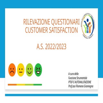 Customer Satisfaction a.s. 2022-23 - Questionario autovalutazione